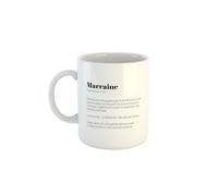 Kiribou Mug Marraine, Être Engagée au Grand Cœur - Cadeau Inspirant pour une Marraine Dévouée