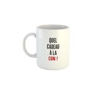 Kiribou Mug “Quel cadeau à la con” - La tasse décalée et parfaite pour un cadeau drôle entre collègues ou amis !