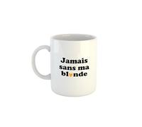 Kiribou Mug Saint-Valentin Jamais Sans Ma Blonde - Un Cadeau Complice et Amusant
