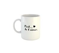Kiribou Mug Saint-Valentin Psst... Je T'aime - Un Message Tendre et Discret