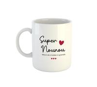 Kiribou Mug Super Nounou Merci de M'Aider à Grandir - Un Cadeau Touchant pour Une Nounou