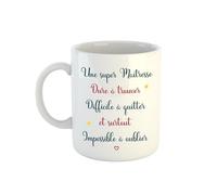 Kiribou Mug Une Super Maîtresse Dur à Trouver et Impossible à Oublier - Une Célébration Unique à l’École