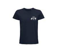 Kiribou T-Shirt Grossesse Homme Bébé, Maman, Papa - Affichez Votre Engagement avec Style - S - Bleu