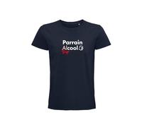 Kiribou T-Shirt Homme Parrain Alcool - l'esprit Festif avec Une Touche d'humour - 2XL - Bleu