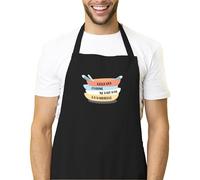 Kiribou Tablier de Cuisine Celui qui Cuisine ne Fait pas la Vaisselle - Idée Cadeau Marrante