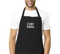Kiribou Tablier de Cuisine Chef Papa - Cadeau Pour Affirmer Sa Place de Chef à la Maison