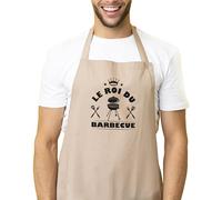 Kiribou Tablier de Cuisine Le Roi du Barbecue - Parfait pour Maîtres des Grillades