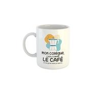 Kiribou Tasse/Mug « Mon Collègue C’est Comme le Café - Il a Un Grain Mais Je l’Adore »