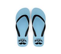 Kiribou Tong Homme Super Papa - Cadeau pour le Super-Héros du Quotidien (Bleu, Système Taille Chaussures EU, Adulte, Homme, Numérique (intervalle), Très large, 43, 45)