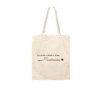 Kiribou Tote Bag Les Petites Affaires d'une Super Maîtresse - Cadeau pour Enseignantes Attachantes - École