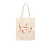 Kiribou Tote Bag Maîtresse en Or -Cadeau pour une Enseignante en Or - École