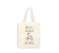 Kiribou Tote Bag Oui, j'ai un Plan de Retraite, Je Prévois de Faire du Vélo - Votre compagnon pour une retraite active