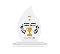 Kiribou Trophée “Élu Meilleur Collègue De L’Année” - Cadeau pour Célébrer Son Collègue Préféré