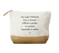 Kiribou Trousse « Une Super Maîtresse Dure à Trouver et Surtout Impossible à Oublier » - Cadeau Original Fin d’Année