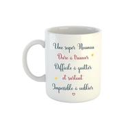 Kiribou Une Super Nounou Difficile à Trouver, Impossible à Oublier - Mug Hommage pour Nounou Exceptionnelle