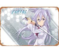 Kirin Toudou Gakusen Toshi Asterisk The Asterisk War: The Academy City On The Water Poster Décoration murale rétro en métal 20,3 x 30,5 cm
