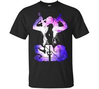 Kirito and Asuna Online Sword Art T-Shirt Black S