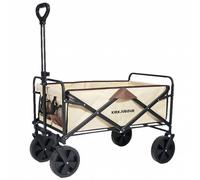 KIRKJUBØUR® "Edda" chariot pliable marron/beige Taille:taille unique
