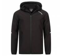KIRKJUBØUR® "Njordr" Hommes Veste SOFTSHELL colonne d'eau 10 000 mm noir/gris clair M
