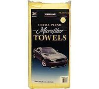 KIRKLAND SIGNATURE 713161 Paquet de 36 Serviettes en Microfibres Ultra Douces, Jaune