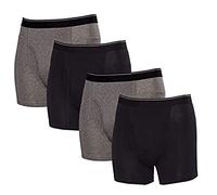 Kirkland Signature Boxer en coton stretch pour homme Noir/gris Taille XL 4 fils