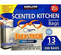 Kirkland Signature Flex-Tech Lot de 200 sacs poubelle de cuisine parfumés de 50 l