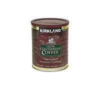 Kirkland Signature Lot de 2 cafés filtrants 100 % colombien en grains de torréfaction foncée mouture fine 1,36 kg