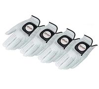 Kirkland Signature Lot de 4 gants de golf en cuir cabretta de qualité supérieure Taille M