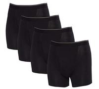Kirkland Signature Pima Cotton Stretch Tagless Boxer Briefs Comfort Fit 4 Pack (Extra Large, Black)