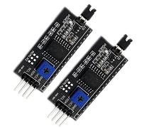 KIRO&SEEU Lot de 2 adaptateurs pour écran LCD 1602 20 x 4 i2c IIC//TWI/SPI/I2C Serial Interface Modules Shield Compatible avec Arduino UNO R3 MEGA2560