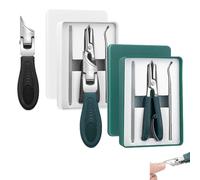 Kirposh Eagle Beak Beveled Nail Clippers, Three Sets of Eagle Beak Beveled Nail Clippers, Eaglebeak Slanted for Ingrown Toenails, Super Sharp Oblique Nail Clippers Set(Mix)