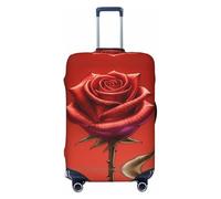 Kirrowe Beautiful Roses Housse de protection anti-rayures pour valise de 45,7 à 81,3 cm Noir Taille M, Noir , M