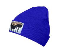 KIRROWE Bonnet violon pour hommes et femmes, bonnet d'hiver doux et chaud en tricot pour hommes, chapeaux d'hiver doux et chauds pour hommes, bleu