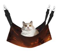 KIRROWE Flame Forest Hamac à suspendre réversible pour chat double face pour animal domestique