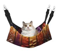 KIRROWE Forêt végétale dans des tubes en verre réversible pour chat - Hamac double face pour animal domestique - Hamac suspendu - Lit de repos pour petits animaux domestiques