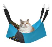 KIRROWE Hamac double face réversible à suspendre pour chat avec deux beaux papillons