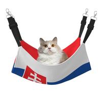 KIRROWE Hamac réversible à suspendre avec drapeau de la Slovaquie pour chat, double face pour animaux domestiques