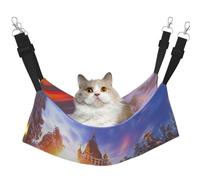KIRROWE Hamac réversible à suspendre pour chat avec inscription « Winter Under The Sunshine » - Hamac double face pour animal domestique