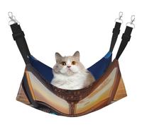 KIRROWE Hamac suspendu réversible pour chat avec cockpit of an avion, hamac double face pour animal domestique