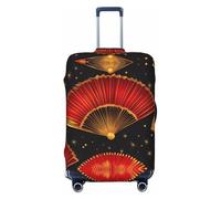 Kirrowe Housse de bagage Ventilateur Housse de Valise Anti-Rayures Housse de Bagage Convient aux Bagages 45-81 cm, noir, Medium