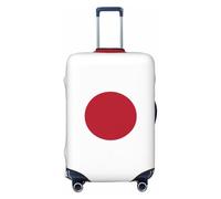 Kirrowe Housse de protection anti-rayures pour valise, motif drapeau du Japon, convient aux bagages de 45,7 à 81,3 cm, Noir , M