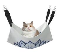 KIRROWE Magnifique hamac réversible à suspendre pour chat avec motif fleur de lotus - Hamac double face à suspendre pour petits animaux domestiques