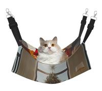 KIRROWE Magnifique hamac réversible à suspendre pour chat - Hamac double face pour animal domestique - Lit à suspendre pour petits animaux domestiques