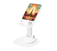 KIRROWE Sunset Canyon Support de téléphone réglable pour iPhone et tous les téléphones, rotation à 360°, pliable intégré