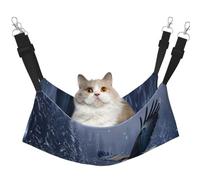 KIRROWE The Eagle Flying on The Lake Hamac réversible à suspendre pour chat Double face Cage Hamac à suspendre Lit de repos pour petits animaux domestiques