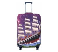 Kirrowe The Giant Wheel Under Lightning Housse de protection anti-rayures pour bagages de 45,7 à 81,3 cm, Noir , S