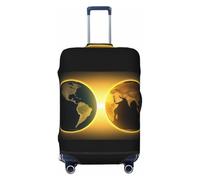 Kirrowe The Light Of The Earth Housse de protection anti-rayures pour bagages de 45,7 à 81,3 cm, Noir , L