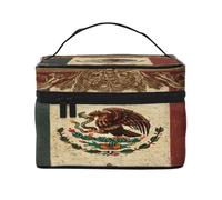 KIRROWE The Old Elephant Trousse de maquillage de voyage pour femme, trousse de maquillage portable, grande capacité, tous vos essentiels de beauté, noir, One Size