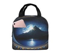 KIRROWE The Peak in Blue Eyes Sac à déjeuner pour homme et femme, tissu Oxford durable et feuille épaisse, parfait pour le travail et les activités de plein air
