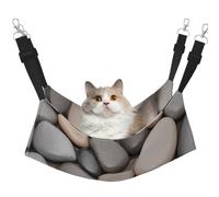 KIRROWE The Pebbles by The Seaside Hamac réversible à suspendre pour chat - Hamac double face pour animal domestique - Lit à suspendre pour petits animaux domestiques